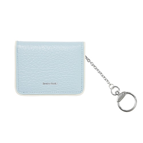 leather keyring card holder (레더키링카드홀더) - 스카이