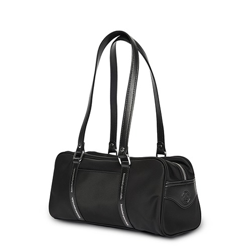 line boston bag (라인보스턴백) - glossy black
