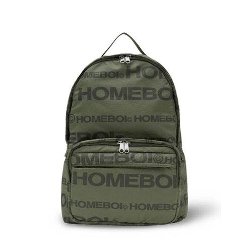 logo backpack (로고백팩) - satin khaki